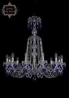 Люстра подвесная хрустальная 11.24.12.300.XL-87.Cr.V3001 Bohemia Art Classic прозрачная на 12 ламп, основание хром в стиле классический Люстра подвесная хрустальная 11.24.12.300.XL-87.Cr.V3001 Bohemia Art Classic прозрачная на 12 ламп, основание хром в стиле классический